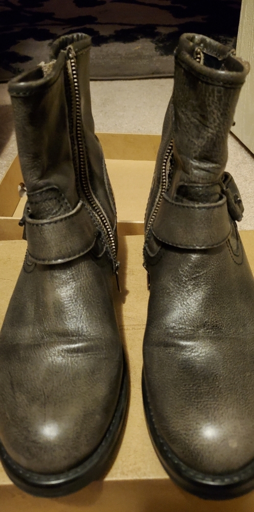 Steve Madden pewter color boots